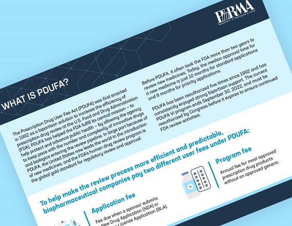 Teaser image of PhRMA Pocket Card What is PDUFA