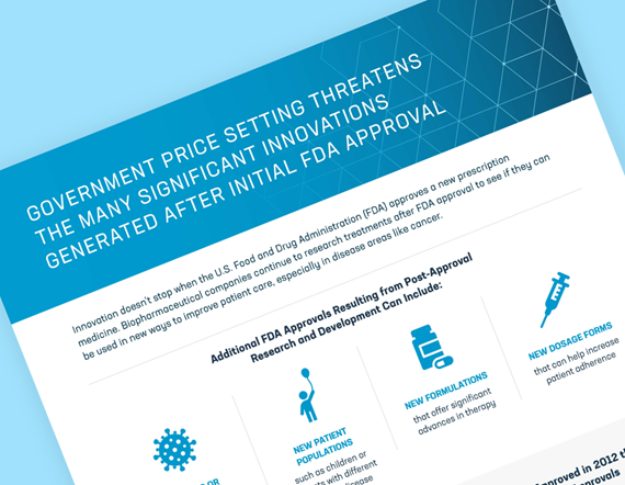 Teaser image for PhRMA's fact sheet on risks to the post-approval process for Cancer treatments