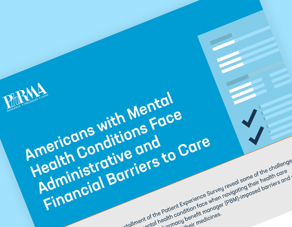 Teaser image for PhRMA's fact sheet on barriers to care faced by Americans with mental health conditions